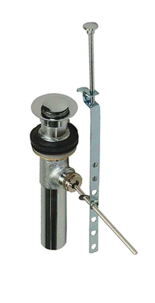 Signature Hardware Polished Chrome 2-1/4 x 8 in. Pop-Up Style Bathroom Sink Drain 