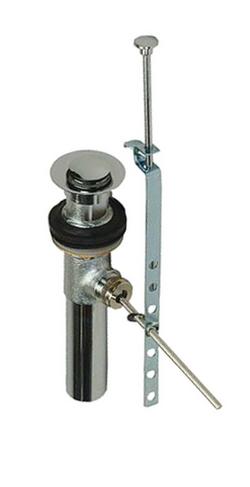 2-1/4 x 8 in. Pop-Up Style Bathroom Sink Drain in Polished Chrome