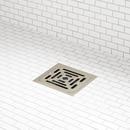 4-1/2 in. Square Shower Drain in Brushed Nickel 