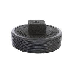 4 in. Threaded Cast Iron Cored Plug