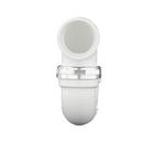 White PVC DWV Union P-Trap with Chrome Nut 