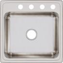 Elkay Lustertone 22 x 22 in. Stainless Steel Single Bowl Drop-in Kitchen Sink in Lustrous Satin 