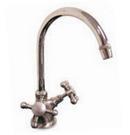Harrington Polished Nickel 1-Hole Mini Widespread Bar Faucet with Double Cross Handle 