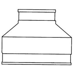 6 x 4 in. Cast Iron and Plastic Flexible Coupling