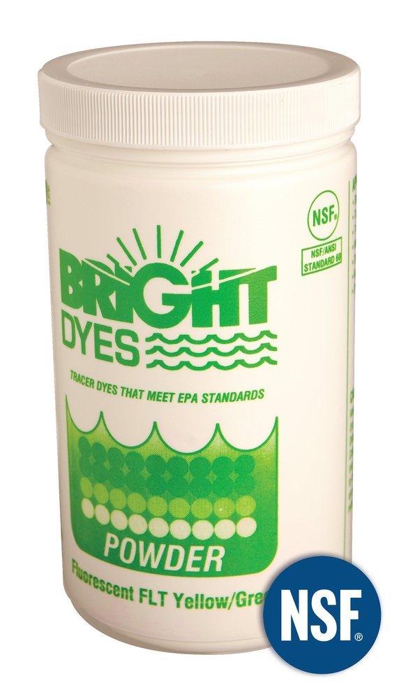 Kings Cote Chemicals Green Water Tracing Dye Powder in Fluorescent Yellow and Green 