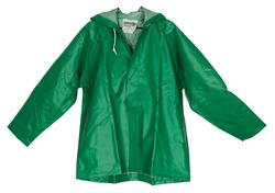 Size L Plastic Jacket in Green