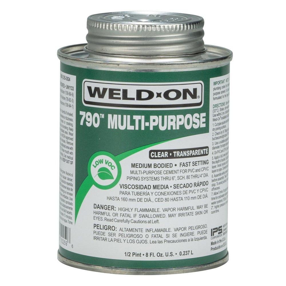 Weld-On&reg; Fast Set Plastic Clear Pipe Cement 
