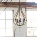 Fredrick Ramond Iron Rust 32 in. 60 W 5-Light Candelabra Chandelier 