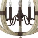 Fredrick Ramond Iron Rust 32 in. 60 W 5-Light Candelabra Chandelier 