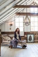 Fredrick Ramond Iron Rust 32 in. 60 W 5-Light Candelabra Chandelier 