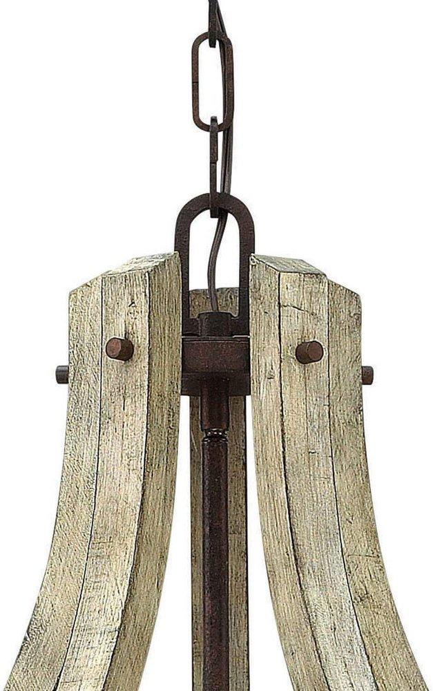 Fredrick Ramond Iron Rust 32 in. 60 W 5-Light Candelabra Chandelier 