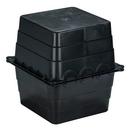 1-1/2 - 2 in. High Impact Plastic Tub Box in Black
