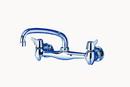 Wall Mount Faucet with Double-Handle in Polished Chrome