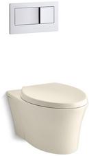 Elongated Wall Mount Toilet Bowl in Almond