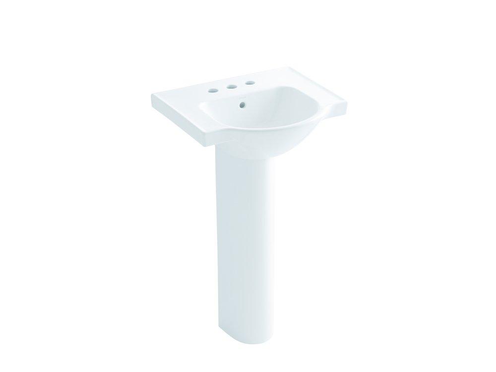 KOHLER White Pedestal Vessel 