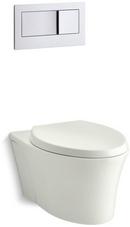 Elongated Wall Mount Toilet Bowl in Dune