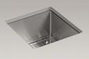 15 x 15 in. Single Basin Undermount 16-Gauge Stainless Steel Bar Sink with Basin Rack and SilentShield Sound Dampening
