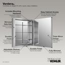 KOHLER 30 in. Aluminum Medicine Cabinet 