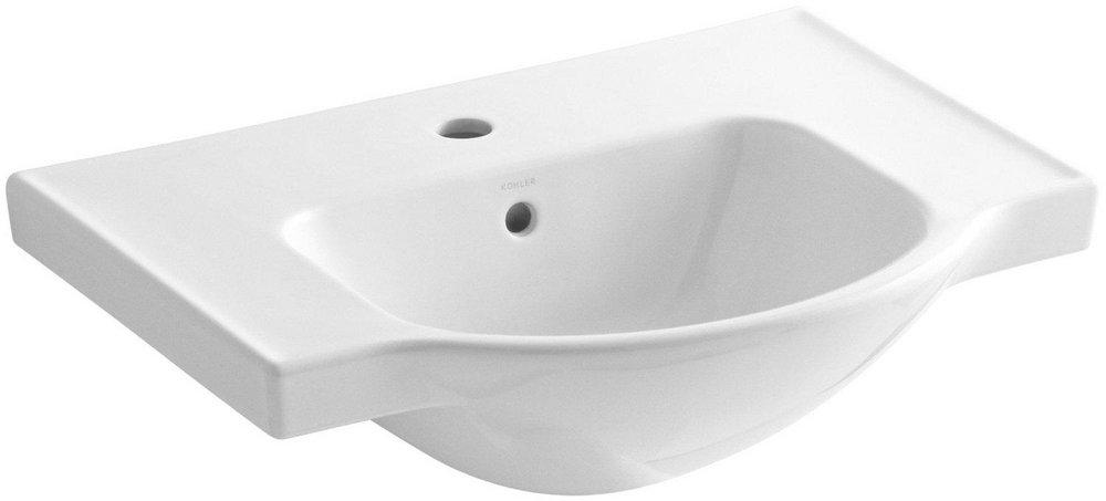 KOHLER White Pedestal Vessel 