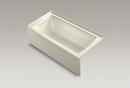 KOHLER Biscuit 60 x 30 in. Soaker Alcove Bathtub Right Drain 