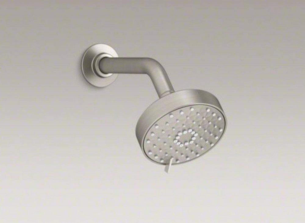 KOHLER Vibrant&reg; Brushed Nickel Multi Function Wide Coverage, Intense Drenching and Targeted Spray Showerhead 