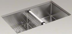 32 in. Undermount Stainless Steel Double Bowl Kitchen Sink