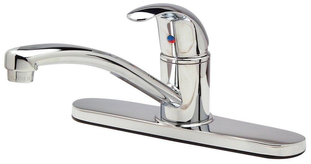Zurn Polished Chrome Kitchen Faucet with Sidespray 