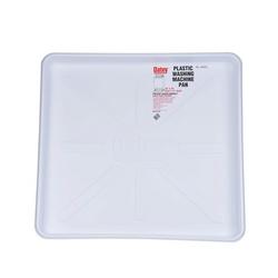 30 x 2-1/2 in. Plastic Washing Machine Pan in White