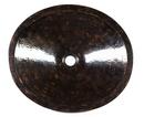 19 X 17 0 Hole Copper TM OVAL Lavatory *CHAKRA 