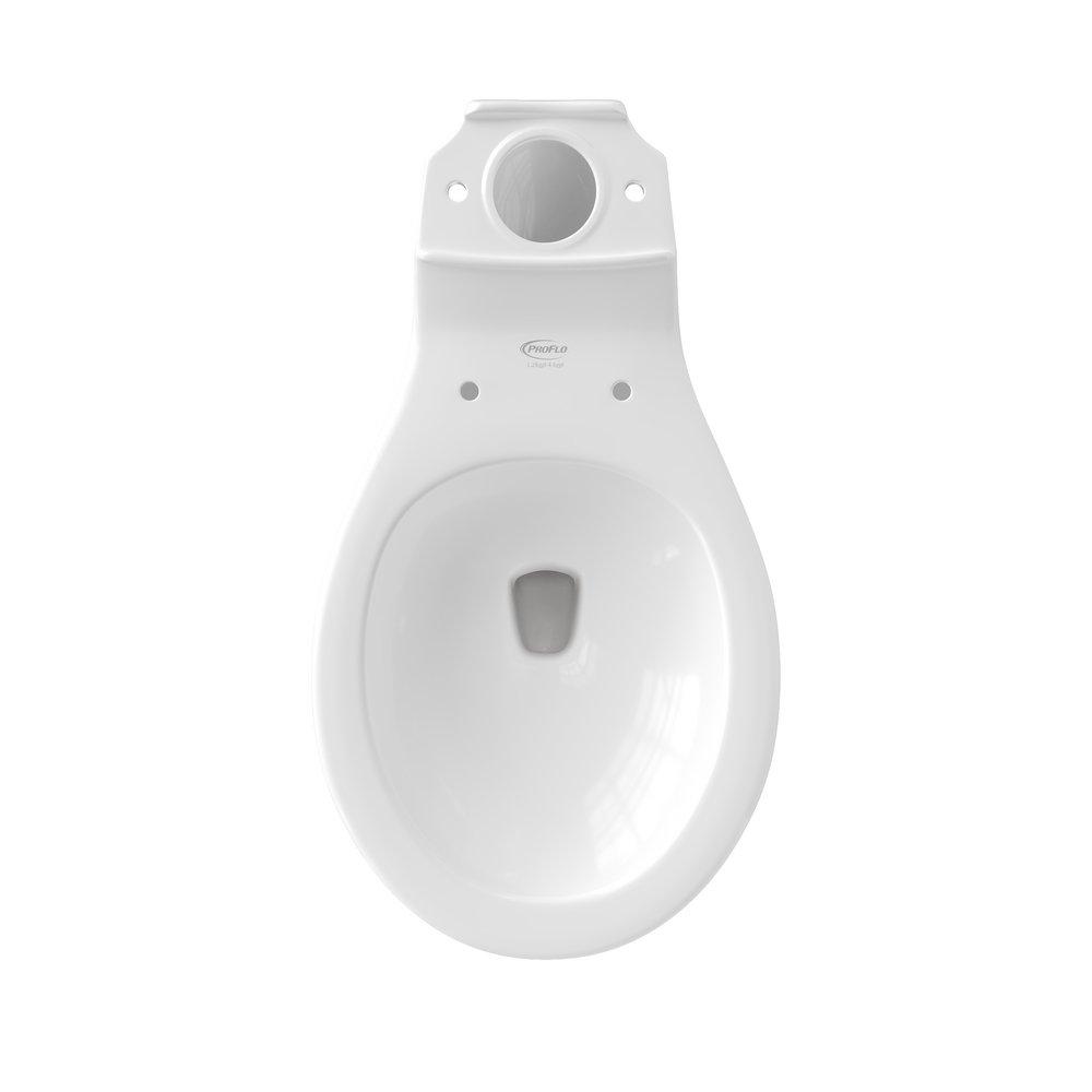 PROFLO&reg; White Round Toilet Bowl 