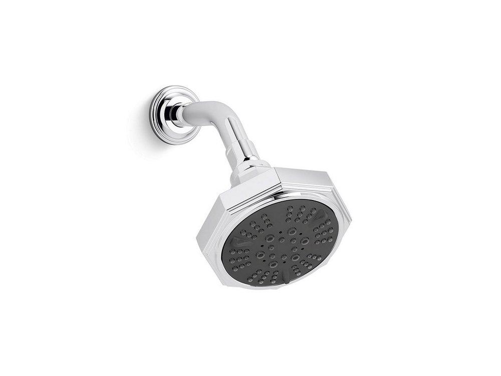 Kallista Nickel Silver Multi Function Rhythmic Pulse, Wide Coverage and Soft Aerated Showerhead 