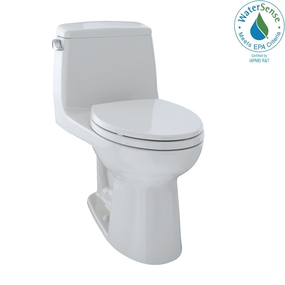 TOTO Colonial White 1.28 gpf Elongated Floor Mount One Piece Toilet 