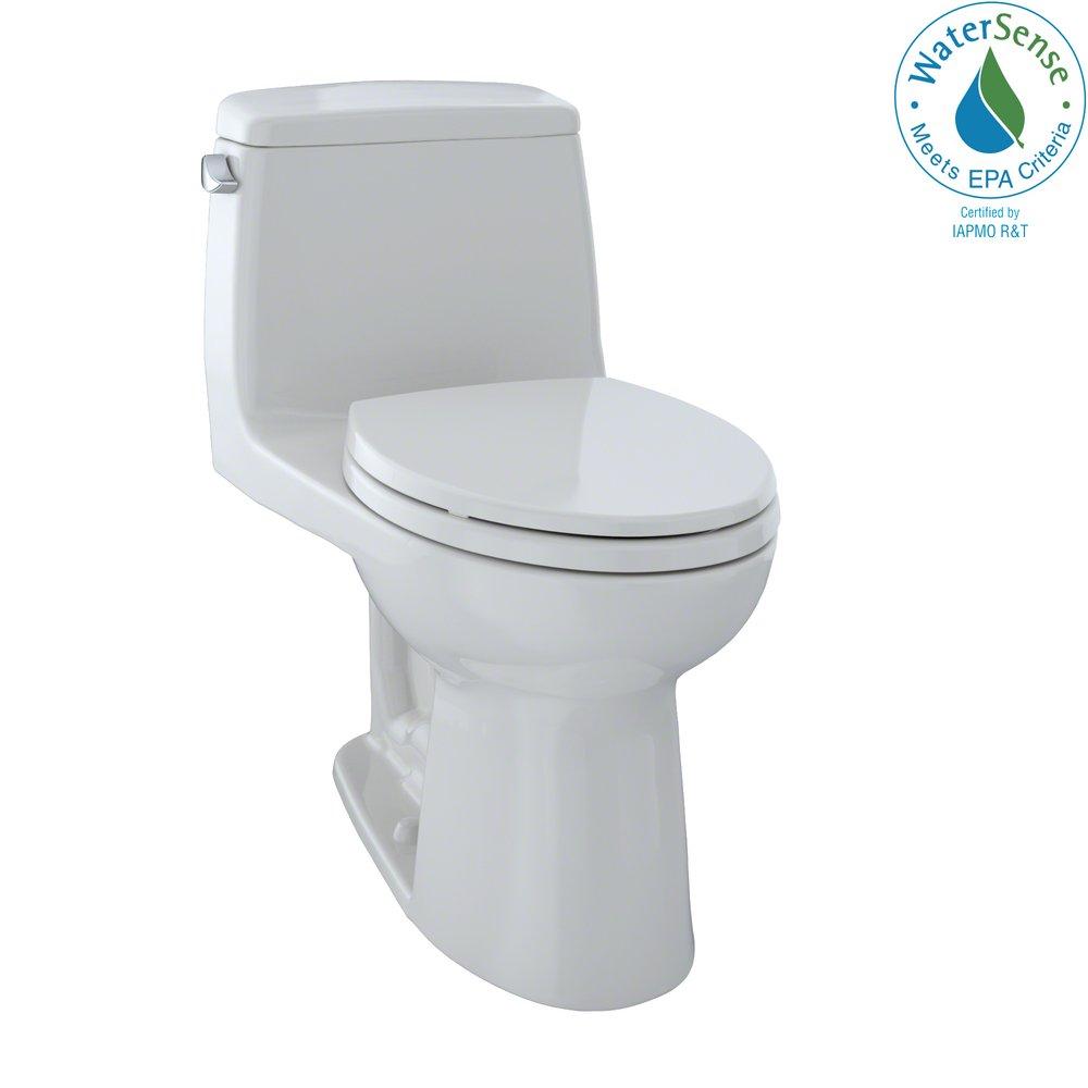 TOTO Colonial White 1.28 gpf Elongated Floor Mount One Piece Toilet 