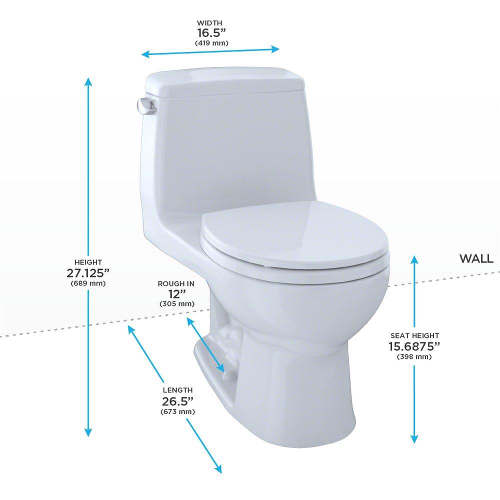 TOTO Sedona Beige 1.28 gpf Round FRONT One Piece Toilet Sedona Beige 
