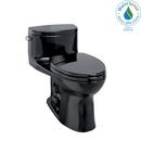 1.28 gpf One Piece Elongated Bowl Closed Front Toilet in Ebony