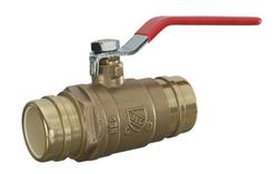 1-1/2 in. Brass Full Port Solvent Weld Ball Valve