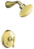 2.5 gpm Bath and Shower Trim Kit with Single Lever Handle and Hand Shower in Vibrant Polished Brass