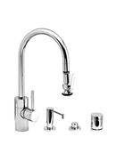 Single Handle Pull Down Kitchen Faucet in Satin Nickel