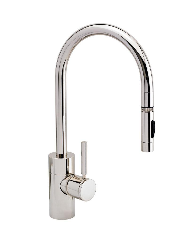 Waterstone Satin Nickel California Energy Commission Registered Lead Law Compliant 1.24 Pull Down Kitchen Faucet Satin Nickel 