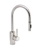 Single Handle Pull Down Kitchen Faucet in Satin Nickel