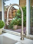 Waterstone Polished Chrome Single Handle Pull Down Kitchen Faucet 