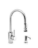 Waterstone Chrome 1.75 gpm 1 Hole Deck Mount Kitchen Faucet with Single Lever Handle 