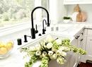 Waterstone Polished Nickel Single Handle Pull Down Kitchen Faucet 