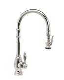 Waterstone Polished Nickel Single Handle Pull Down Kitchen Faucet 