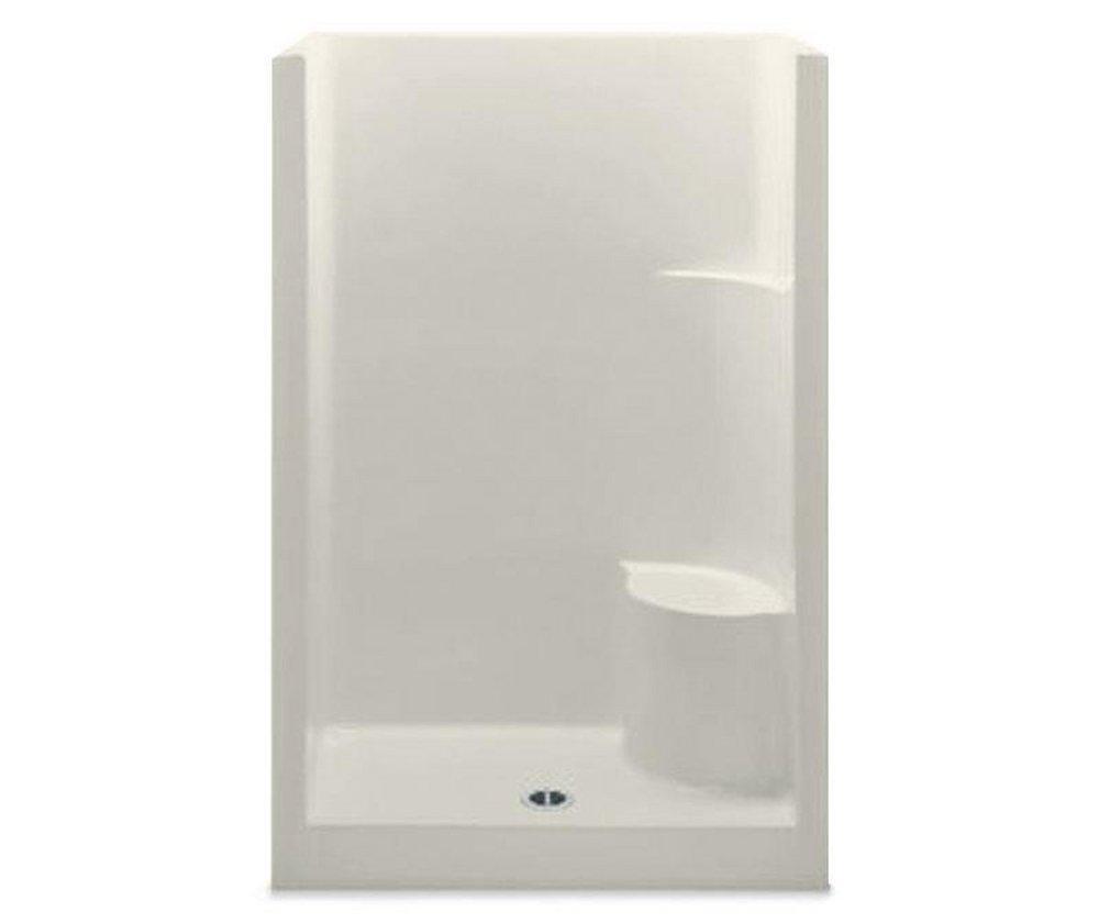 Aquatic Biscuit 48 x 34-3/4 in. Shower Raisd Seat 