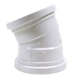 4 in. Gasket 22-1/2 Degree SDR 35 Plastic Sewer Elbow