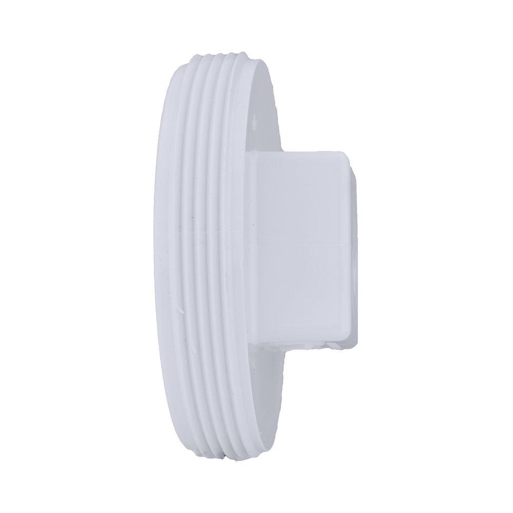 White PVC DWV Plug 
