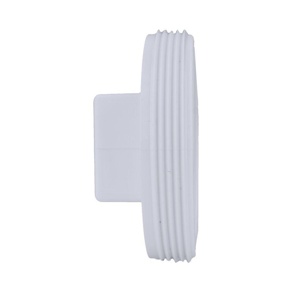 White PVC DWV Plug 