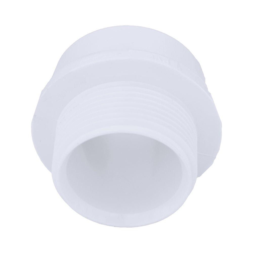 White PVC DWV Male Trap Adapter (Without Washer & Nut) 