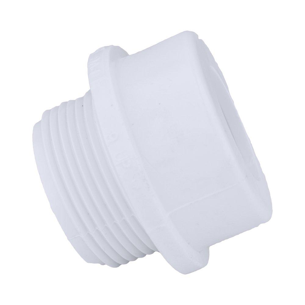 White PVC DWV Male Trap Adapter (Without Washer & Nut) 